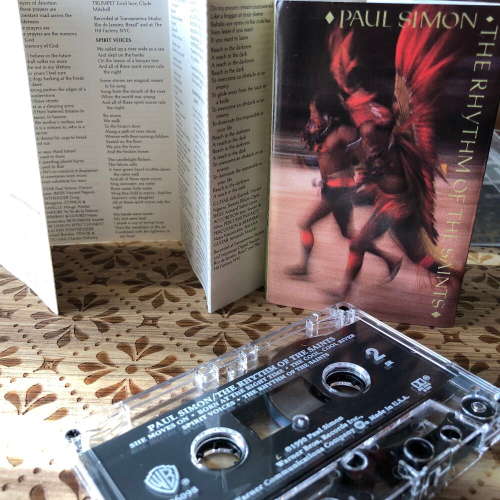 1990 Paul Simon, The Rhythm Of The Saints , LP Cassette Tape, Album, 1990s Music